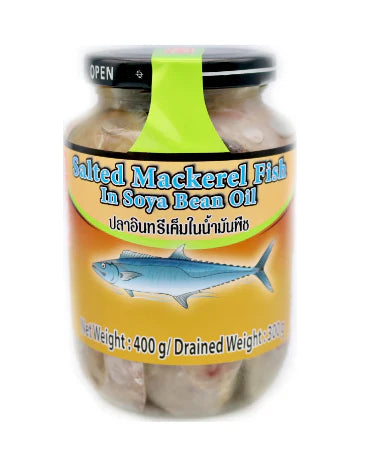 BDMP salted mackerel in soya bean oil 400g 油滲 咸味馬鮫魚