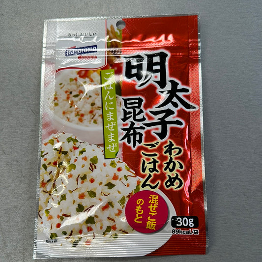 Hagoromo Wakame With Mentaiko Kelp (Rice Seasoning) 30g 紫菜拌飯素 明太子昆布味