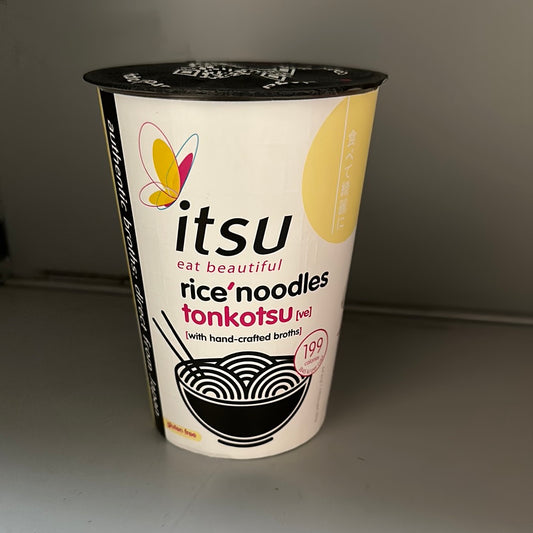 Itsu Katsu Rice Noodle Cup 63G-Tonkotsu 豚骨風味杯裝米粉 reduced price