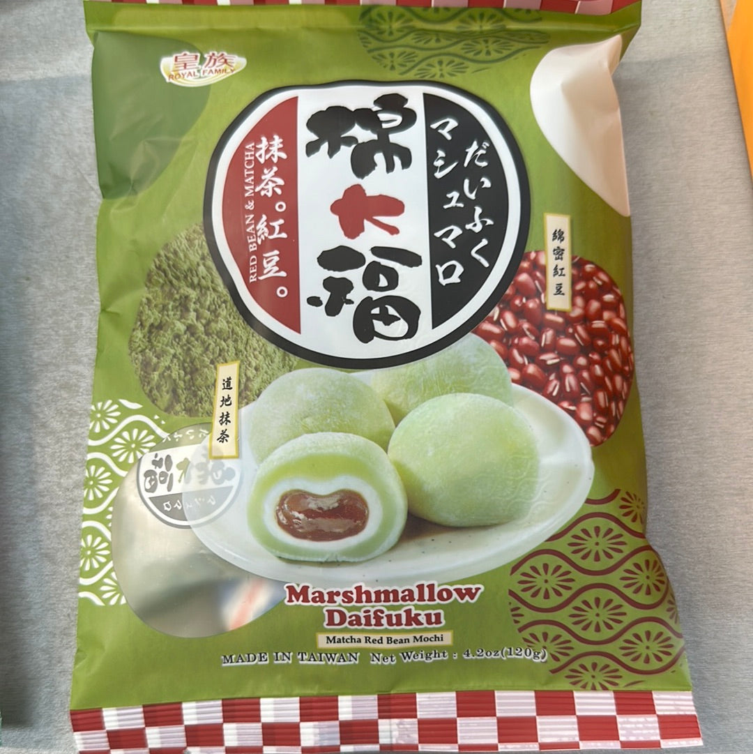 Royal Family Red bean & Matcha Mochi 皇族 抹茶紅豆棉大福 120g