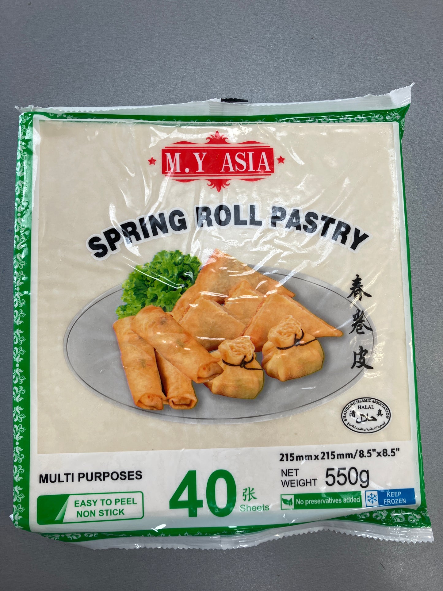 My Asia Spring Roll Pastry 8.5x8.5" 550g 春卷皮