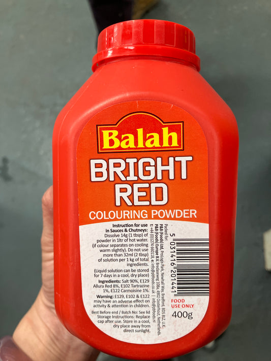 Balah Bright Red  Colouring Powder 400g / 深紅色食用粉