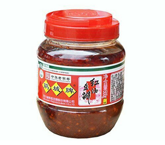 Juan Cheng Pai Bean Paste with Chili Oil 鵑城牌 紅油郫縣豆瓣 500g