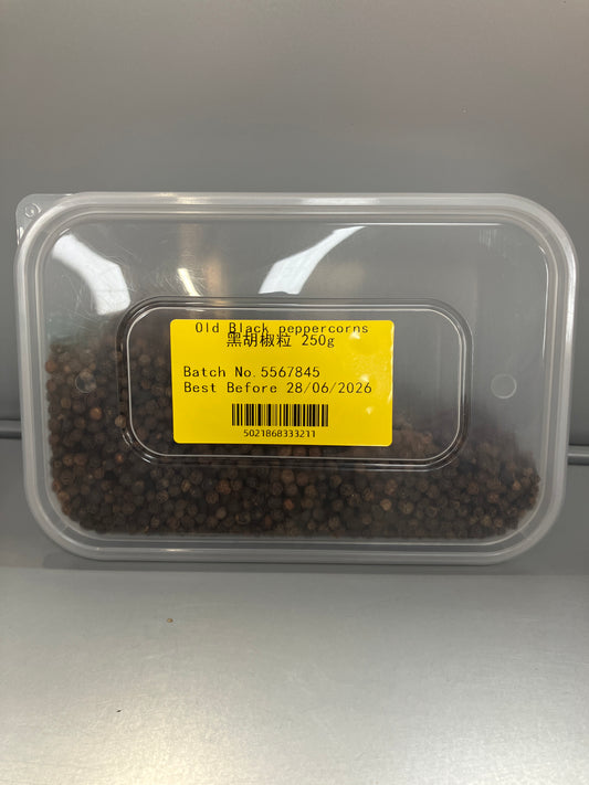 Old Black Peppercorns 250g / 黑胡椒粒