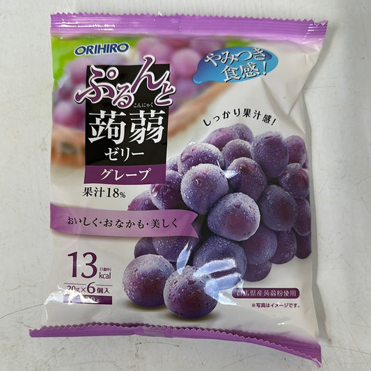 Orihiro konjac jelly -grape蒟蒻啫喱-提子味 20gx6