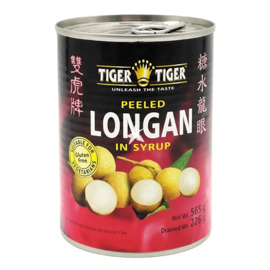 Tiger Tiger Peeled Longan In Syrup 565g 雙虎牌糖水龍眼 (single)