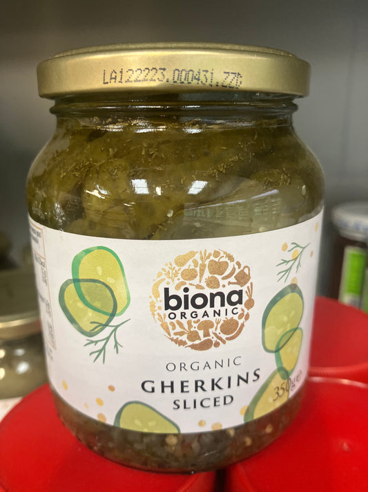 Biona organic gherkins sliced 350g / 有機小黃瓜