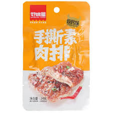 BBQ flavour soy snack (single pack)好味屋 手撕素肉排 燒烤味24g(單包）