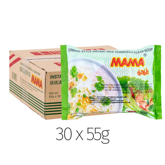 Mama Instant Rice Vermicelli Clear Soup 55gx30 (case) 媽媽清湯即食米粉 (箱)