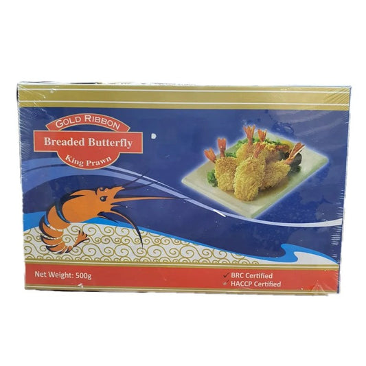 Gold Ribbon Breaded Butterfly (King Prawn) 500g / 蝴蝶炸蝦