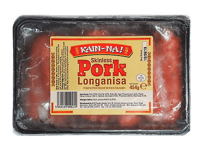 Kain-Na Frozen Pork Longanisa 豬肉腸 545g