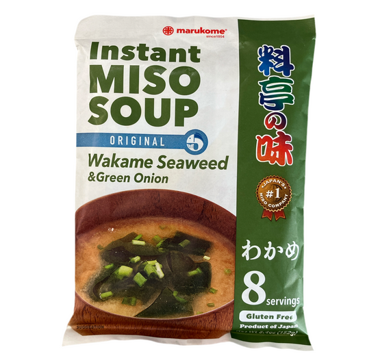 Marukome instant miso soup ( wakame seaweed&green onion) 152g 味噌湯 （裙帶菜 海藻 蔥）