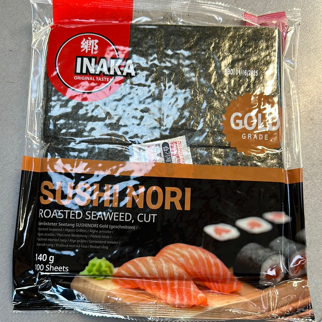 Inaka Roasted Seaweed, Cut 140g (Gold Grade)