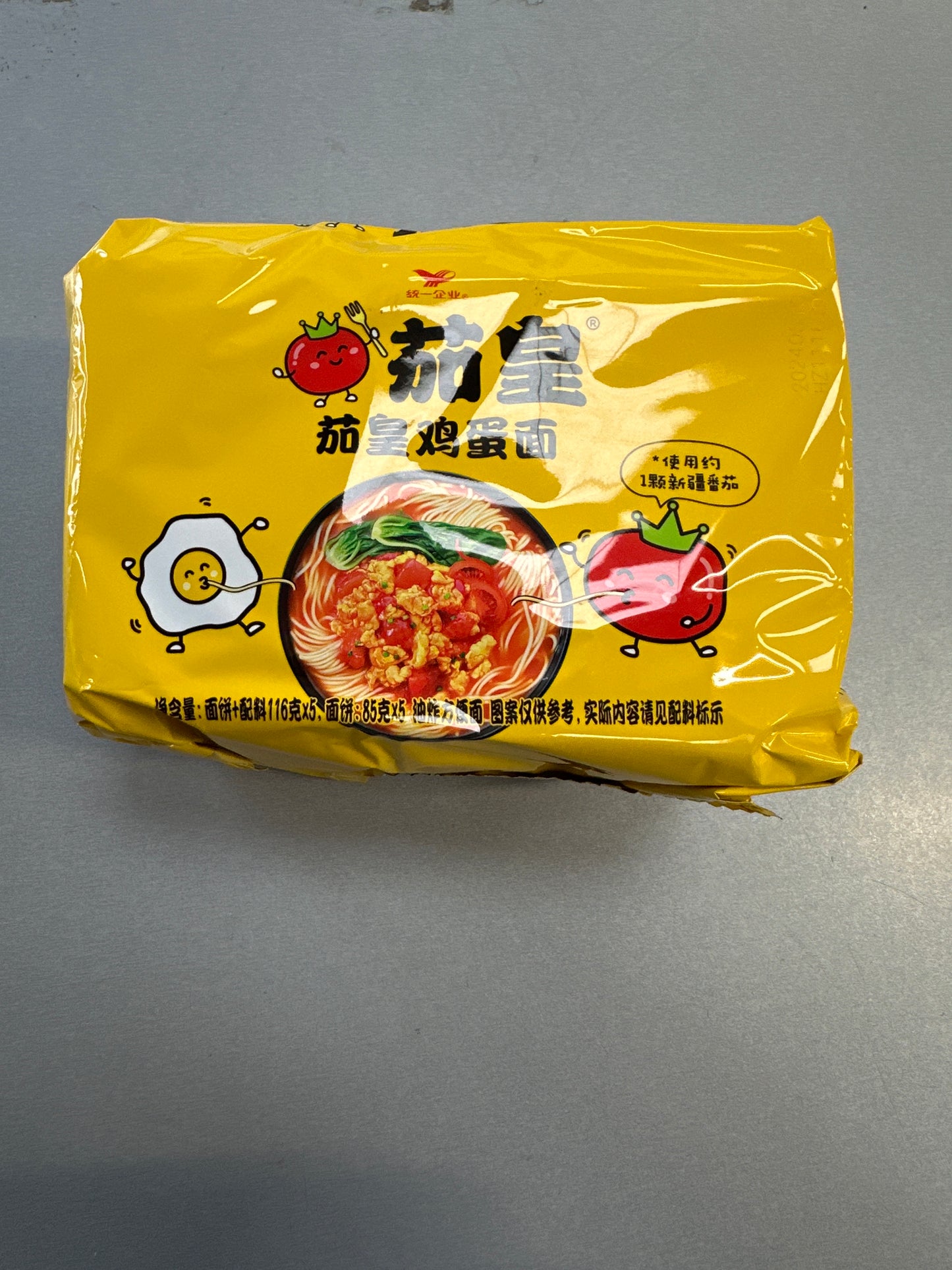 Unif Instant Noodle - Tomato Egg Flavour (116g*5 Packs) 580g 統一茄皇雞蛋麵