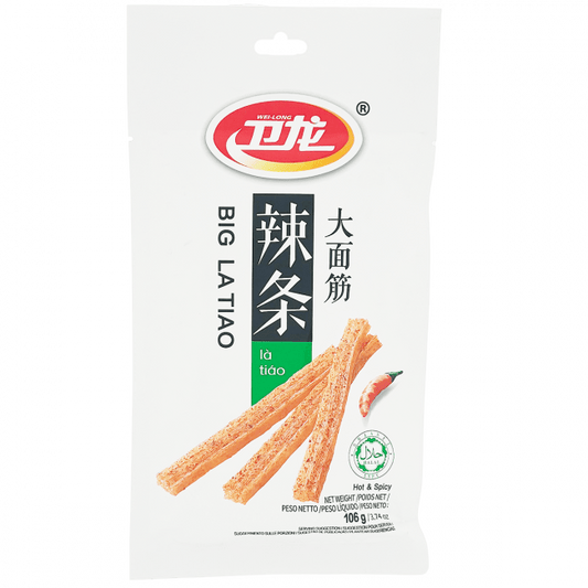 Weilong Delicious Big La Tiao Hot & Spicy 106g / 衛龍 大面筋辣條