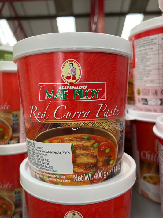 Mae Ploy Red Curry Paste 400g (Single) 泰式紅咖哩醬(單)