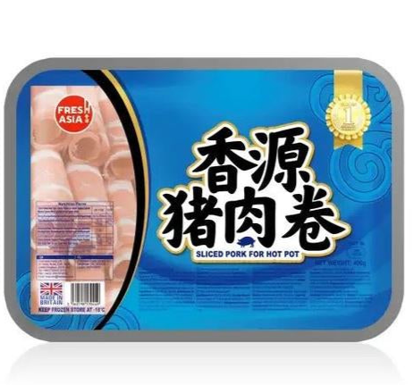 Freshasia Frozen Sliced Pork for Hot Pot 香源豬肉卷