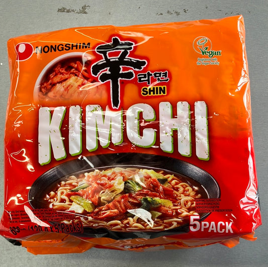 Nongshim Shin Ramyun Kimchi 5 x 120g / 農心泡菜辛辣麵 5包裝