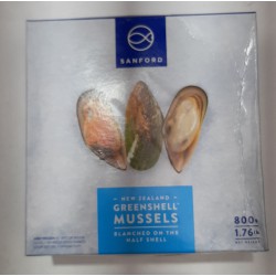 Talley New Zealand Frozen Green Shell Mussel 800g