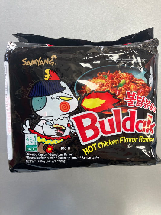 Samyang hot chicken flavor ramen火辣雞麵(140x5包）