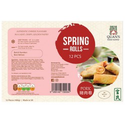 Quan's Pork Spring Rolls 480g 12pc / 豬肉卷