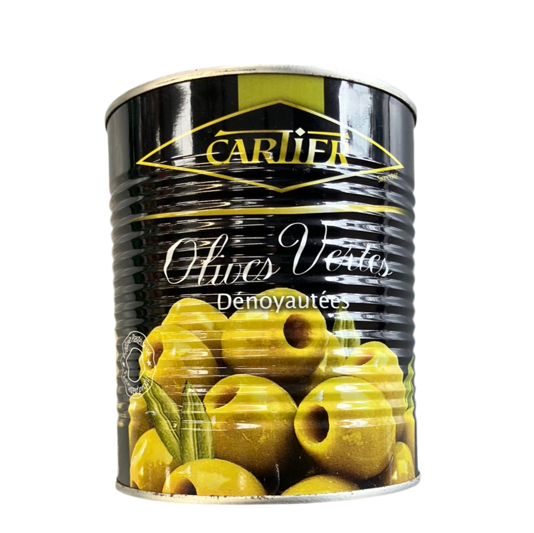 Cartier Green Pitted Olives 850g