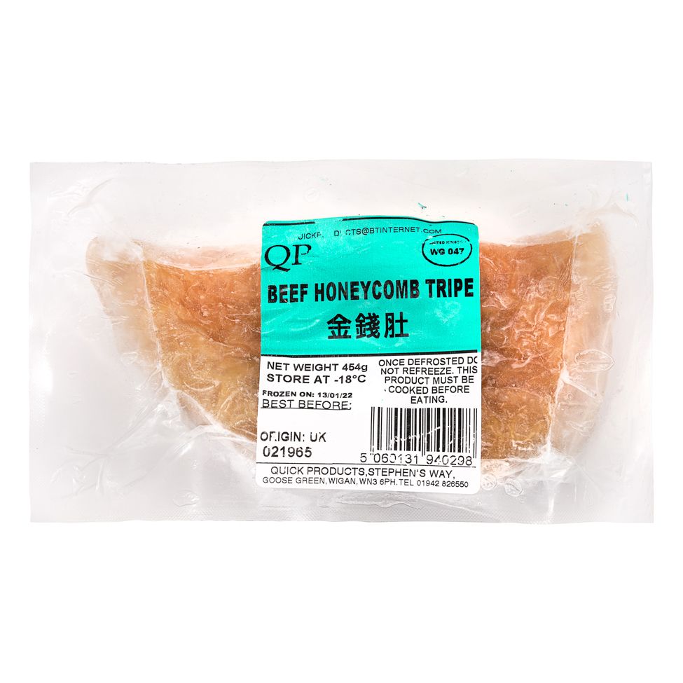 QF BEEF HONEYCOMB/TRIPE 金錢肚 454G