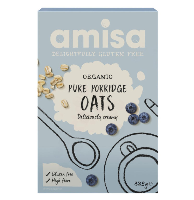 Amisa Organic Gluten Free Pure Porridge Oats / 有機無麩質純燕麥粥