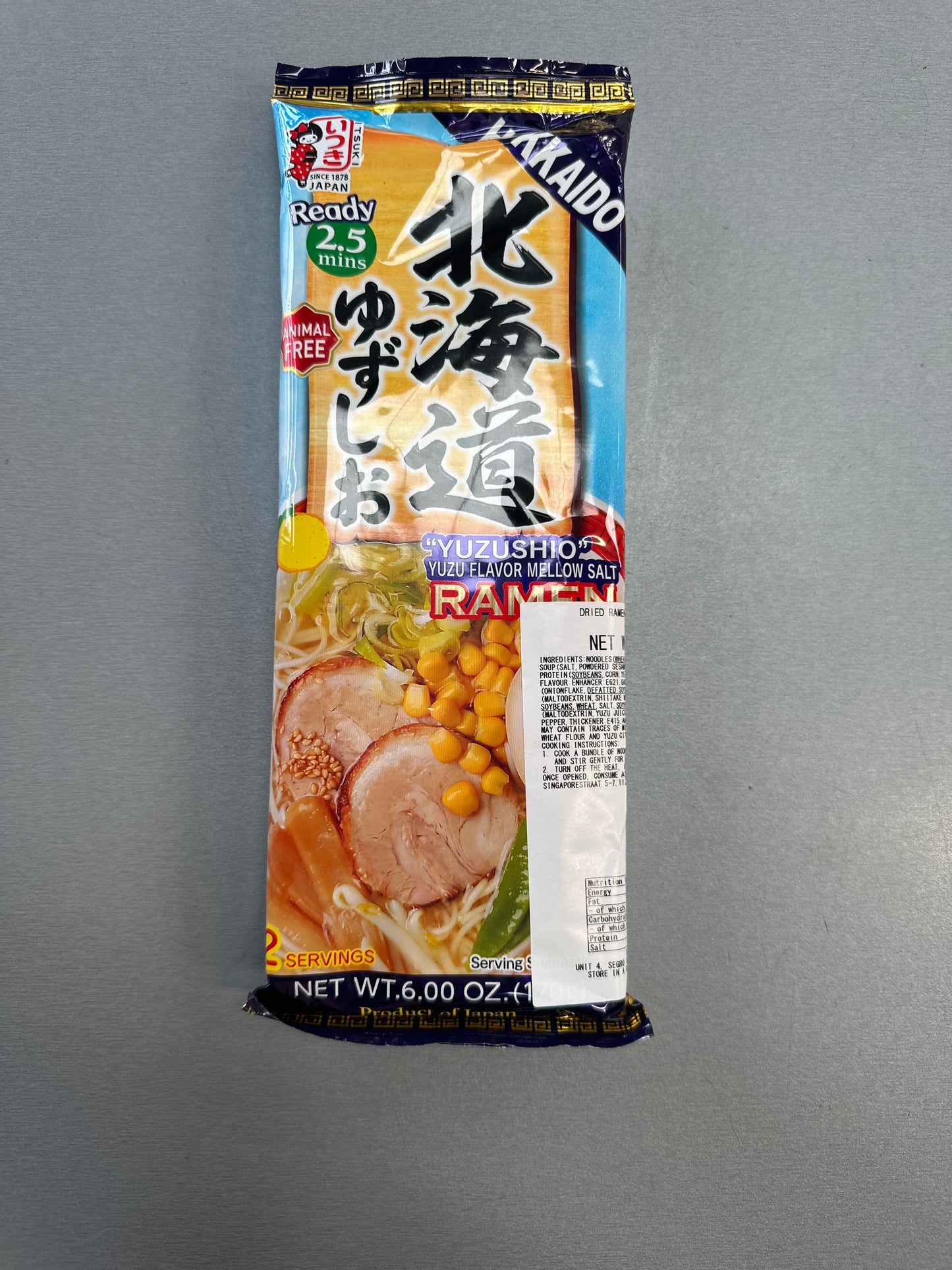 Itsuki Hokkaido Yuzu Shio Ramen 172g 五木北海道日本拉麵