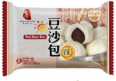 Fresh Asia Red Bean Bun 6 Pcs 390g香源 豆沙包