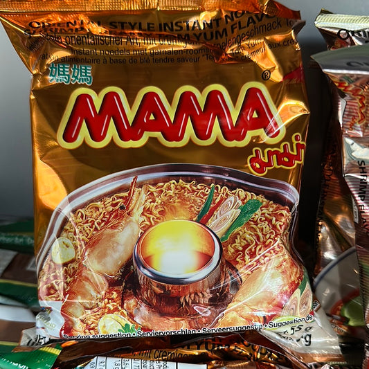 Mama Noodle Creamy Shrimp Tom Yum 55g  媽媽冬蔭功蝦味即食麵