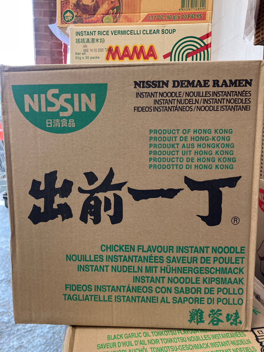 Nissin Demae Chicken Flavour 1/ 出前一丁 雞蓉味 30包·100g