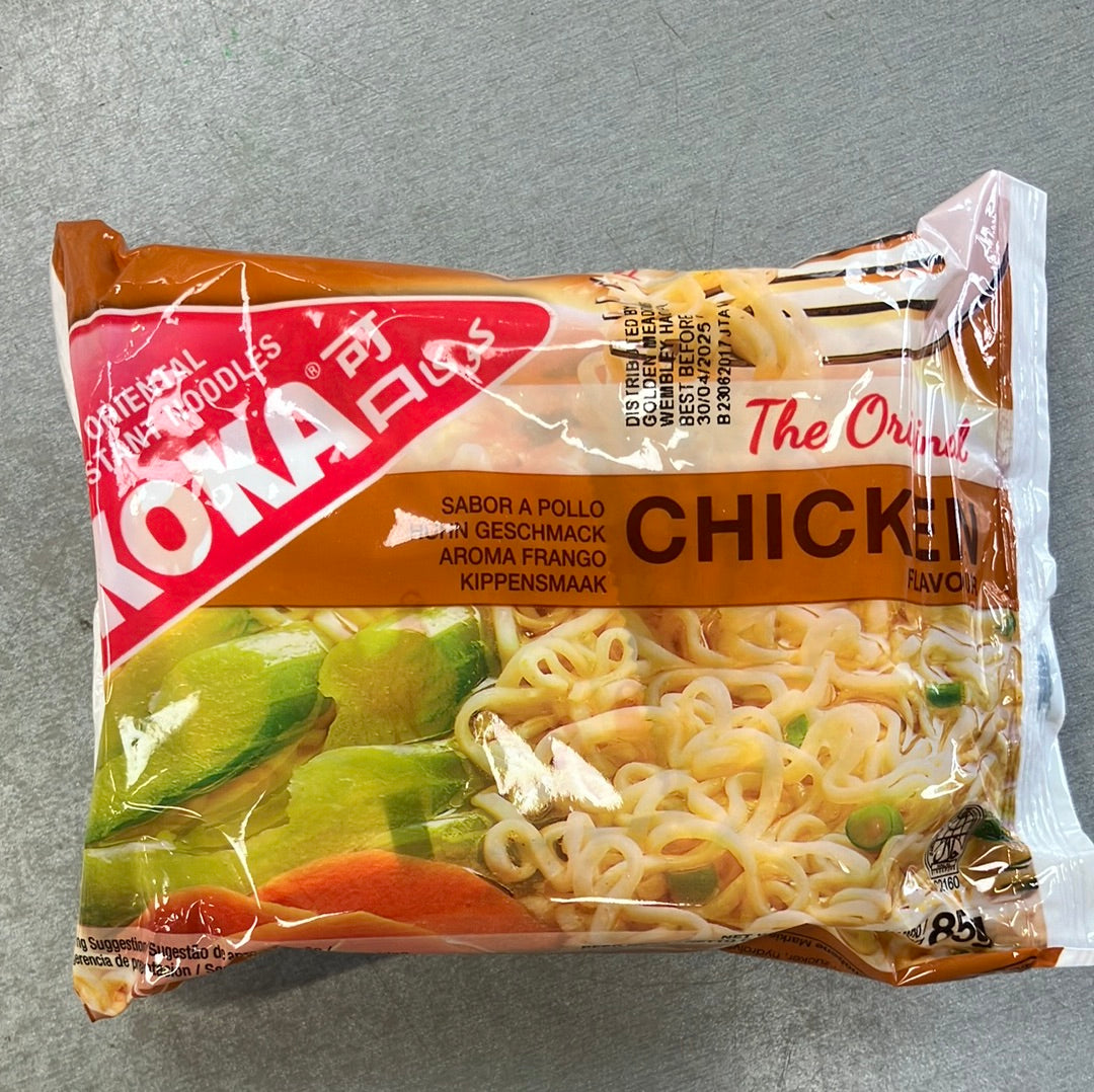 Koka instant noodles chicken flavour 85g / 可口雞味麵