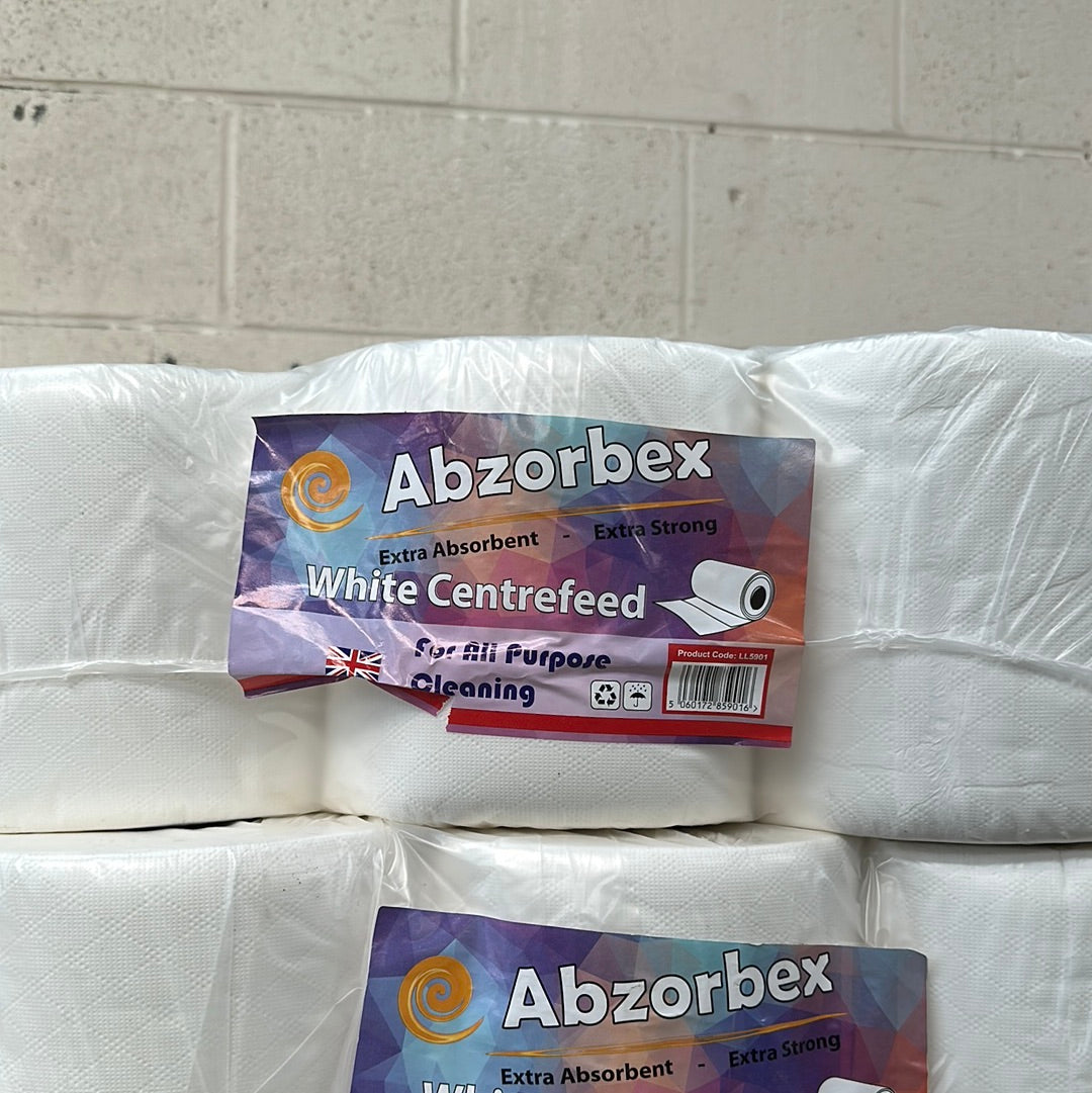 Abzorbex white centrefeed