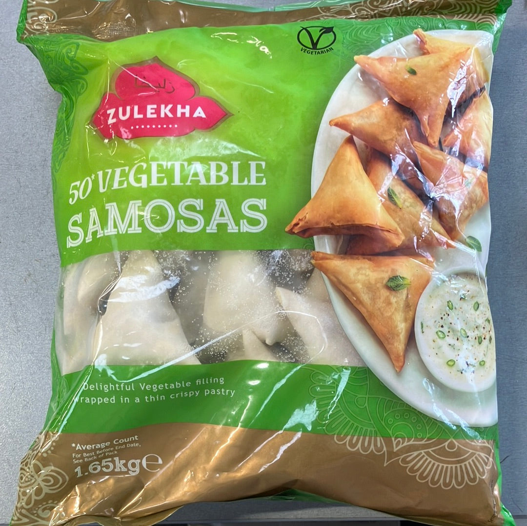 Zulekha 50* VEGETABLE SAMOSAS 1.65kg