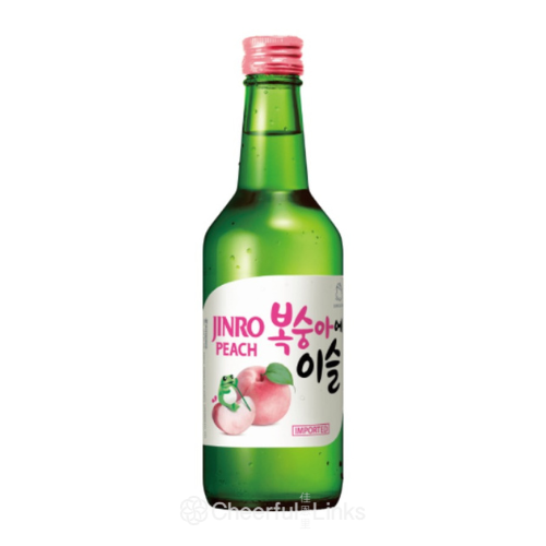 Jinro Peach Soju 13% 360ml 韓國真露桃味燒酒