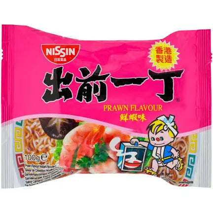 Nissin instant noodles- Prawn Flavour 100g出前一丁鮮蝦味