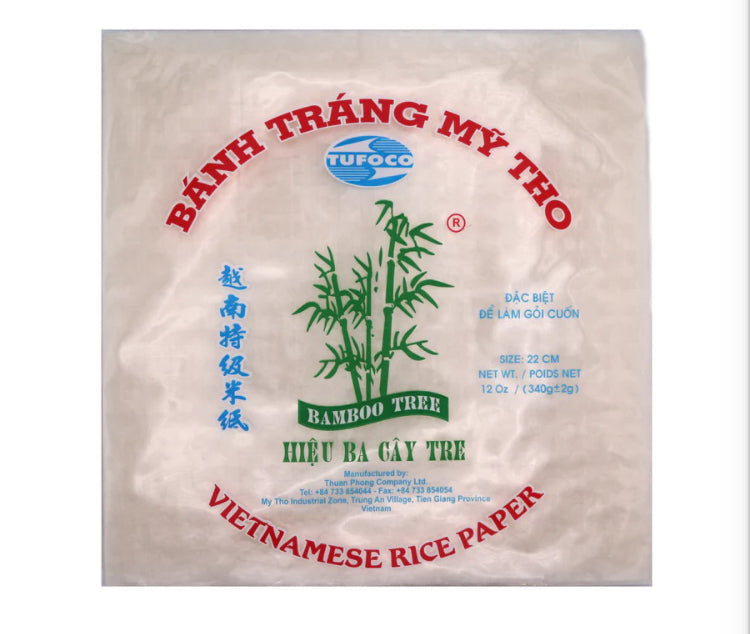 Bamboo Tree Vietnamese Rice Paper （Square) 340g / 越南特級米紙