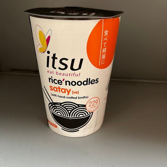 Itsu Katsu Rice Noodle Cup 63G-Satay 沙爹風味杯裝米粉 reduced price