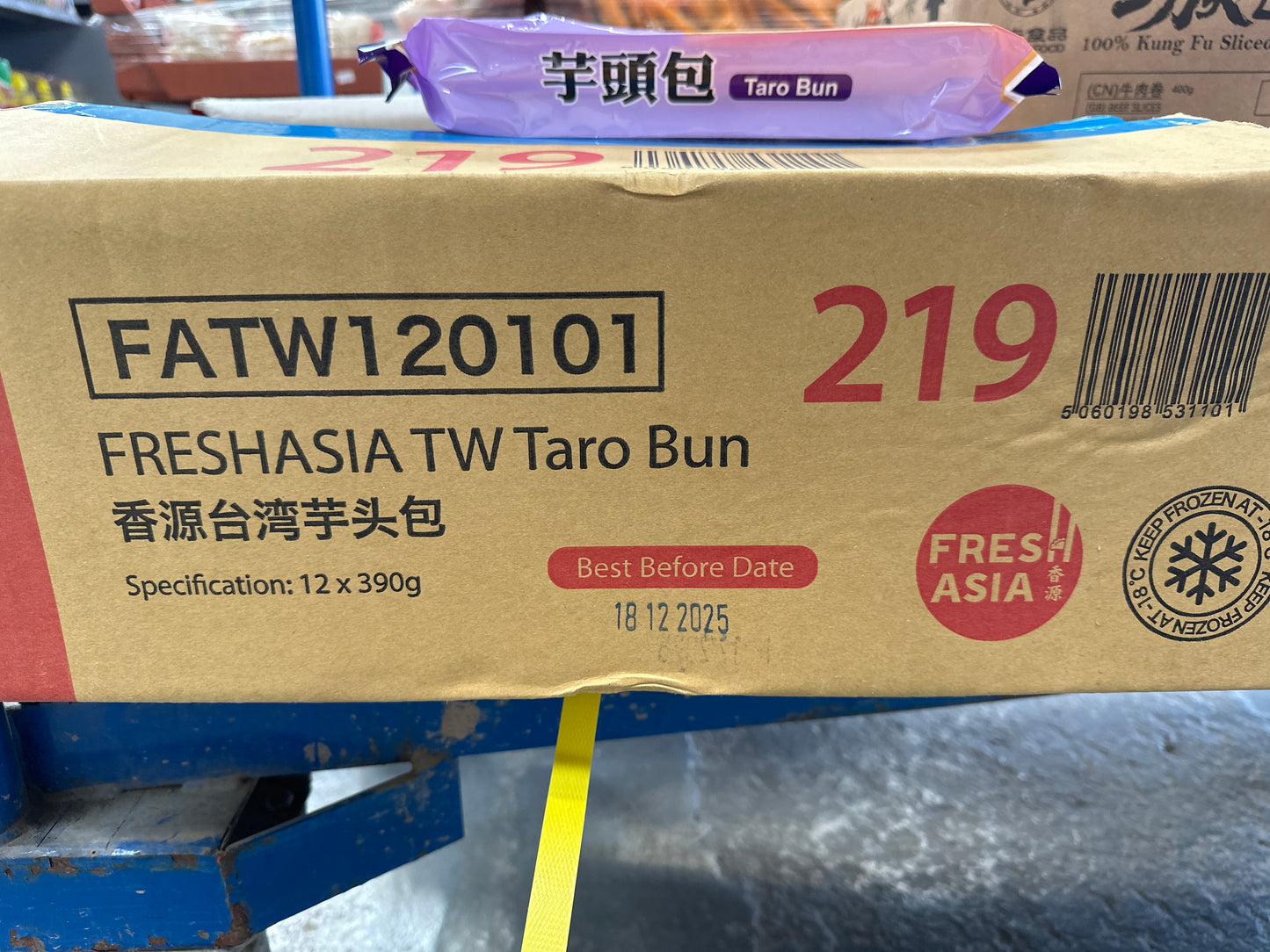 Freshasia Taro Bun case (12x390g )香源芋頭包