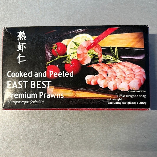 East Best frozen cooked & peeled prawns 100/200