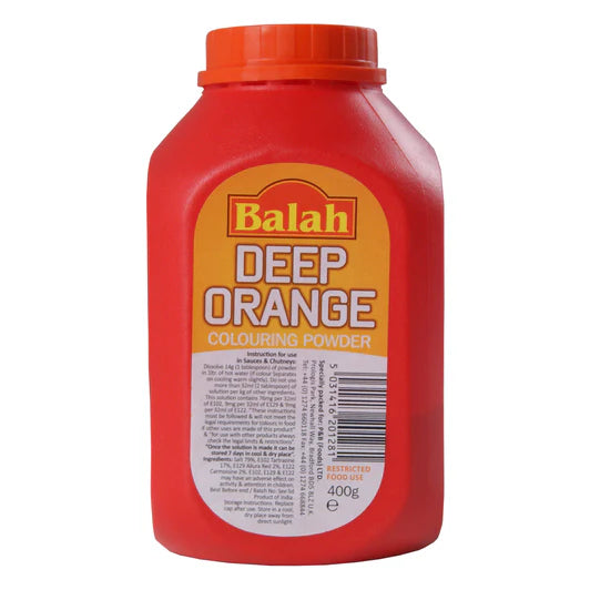 Balah Deep Orange Colouring Powder 400g / 深橙色食用粉