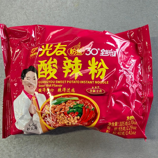 Guangyou sweet potato noodle (Sour Hot ) 光友酸辣粉 105g(reduced price)