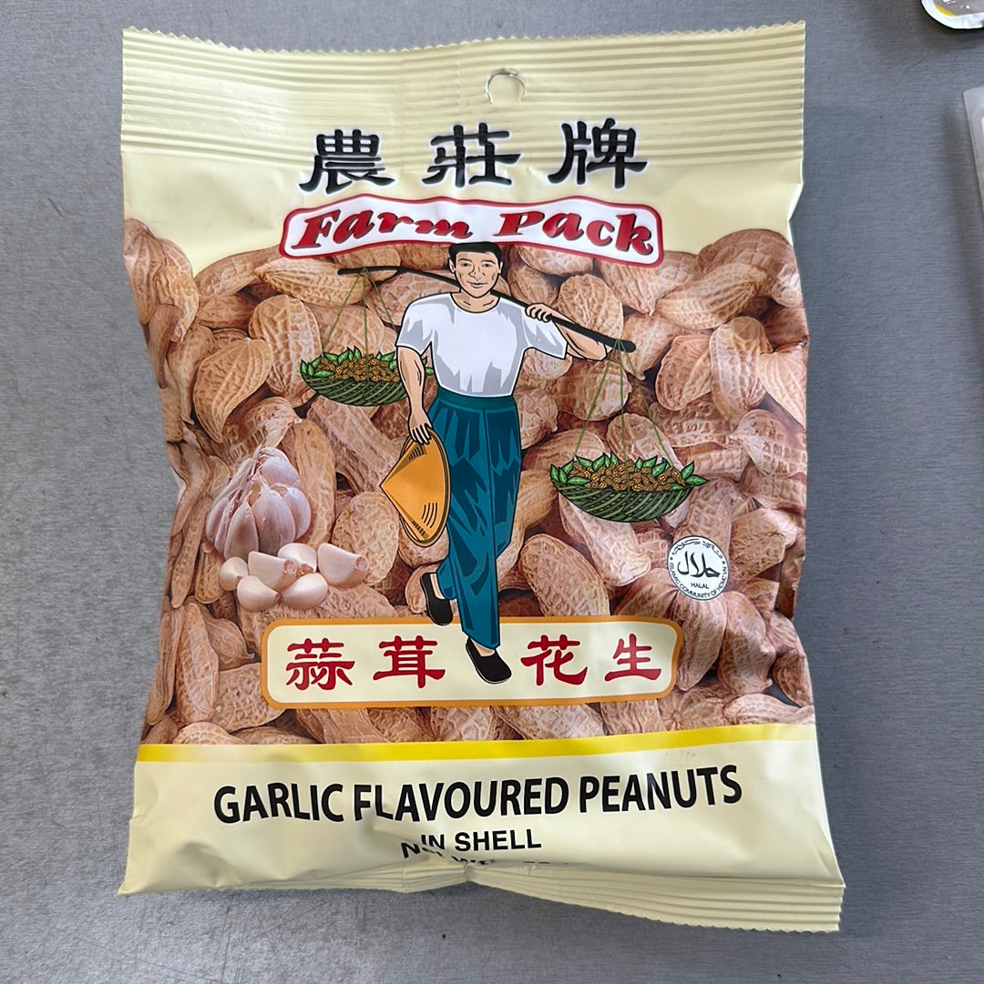 Farm pack garlic flavored peanuts 150g 農莊牌蒜茸花生