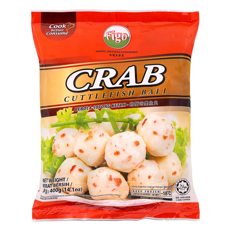 Figo Crab Cuttlefish Ball 400g飛哥螃蟹味墨魚丸