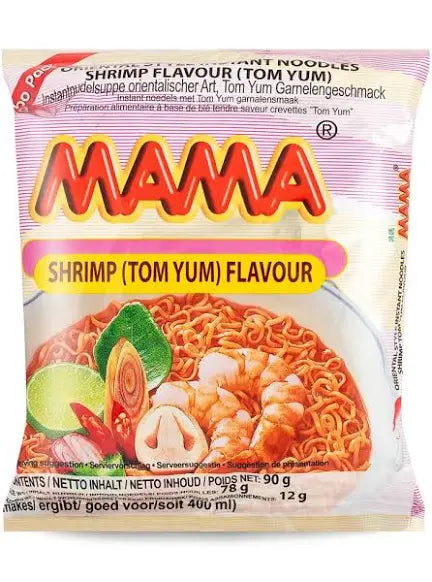 Mama shrimp Tom Yum noodle 90g 媽媽冬蔭蝦麵