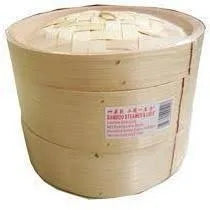 Bamboo steamer & Lid 8’’ - 8吋竹蒸籠（二籠一蓋）