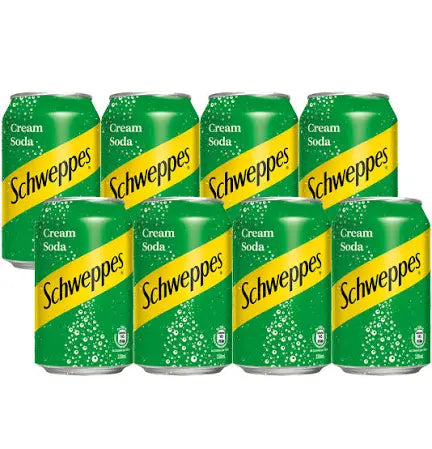 Schweppes Cream Soda 忌廉 8x 330ml pack(reduced price)