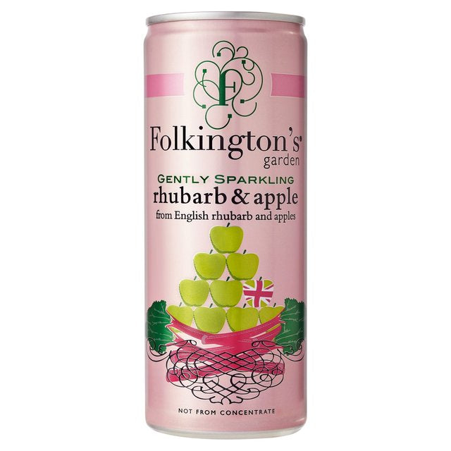 Folkington’s Gently sparkling rhubarb & apple 250ml(reduced price)