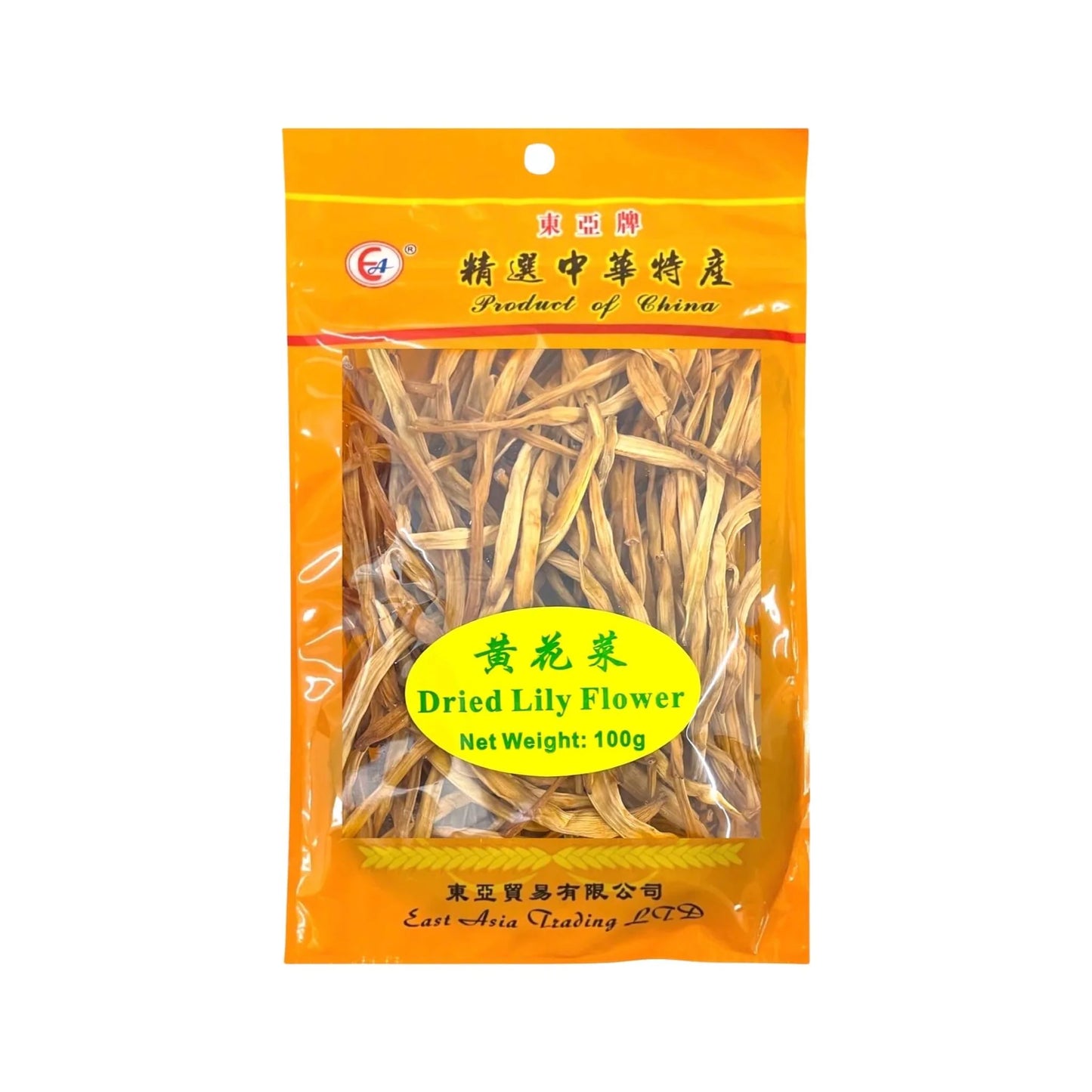 East Asia Ltd Dried Lily Flower 100g / 東亞牌 黃花菜